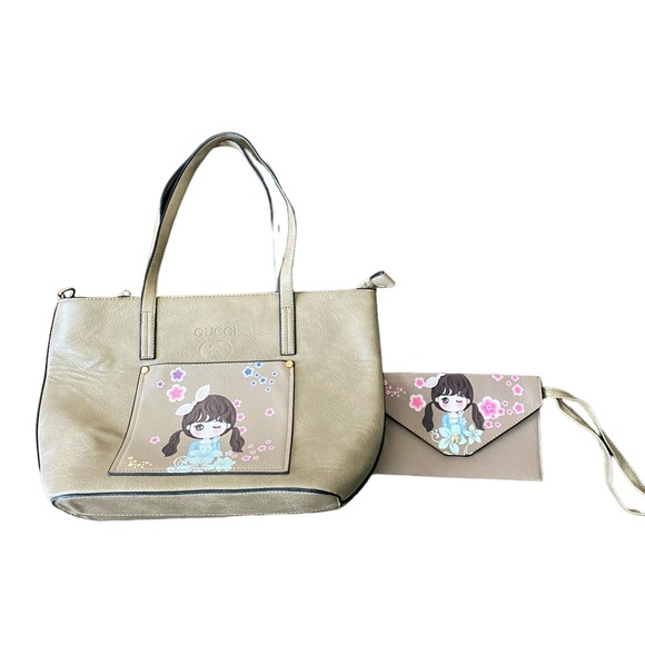 Purse with matching wristlet - Picture 1 of 9